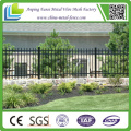 Black Powder Coated Ornamental Steel Fence for Commercial